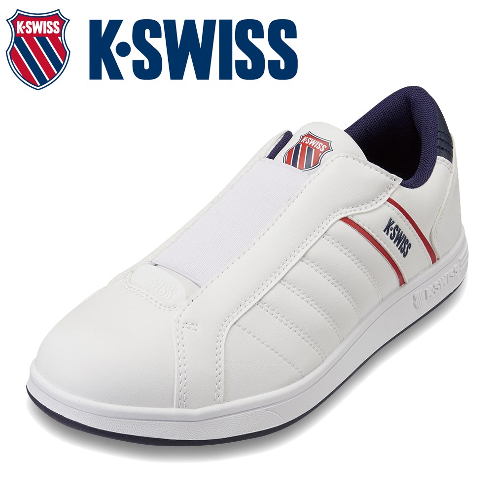 ケースイス スニーカー メンズ 【全品P10倍！9日&10日20:00～4H限定】ケースイス K・SWISS 36102220M メンズ靴 靴 シューズ 2E相当 スニーカー コートスニーカー KS 300 SLIP シンプル ローカットスニーカー 人気 ブランド トリコロール