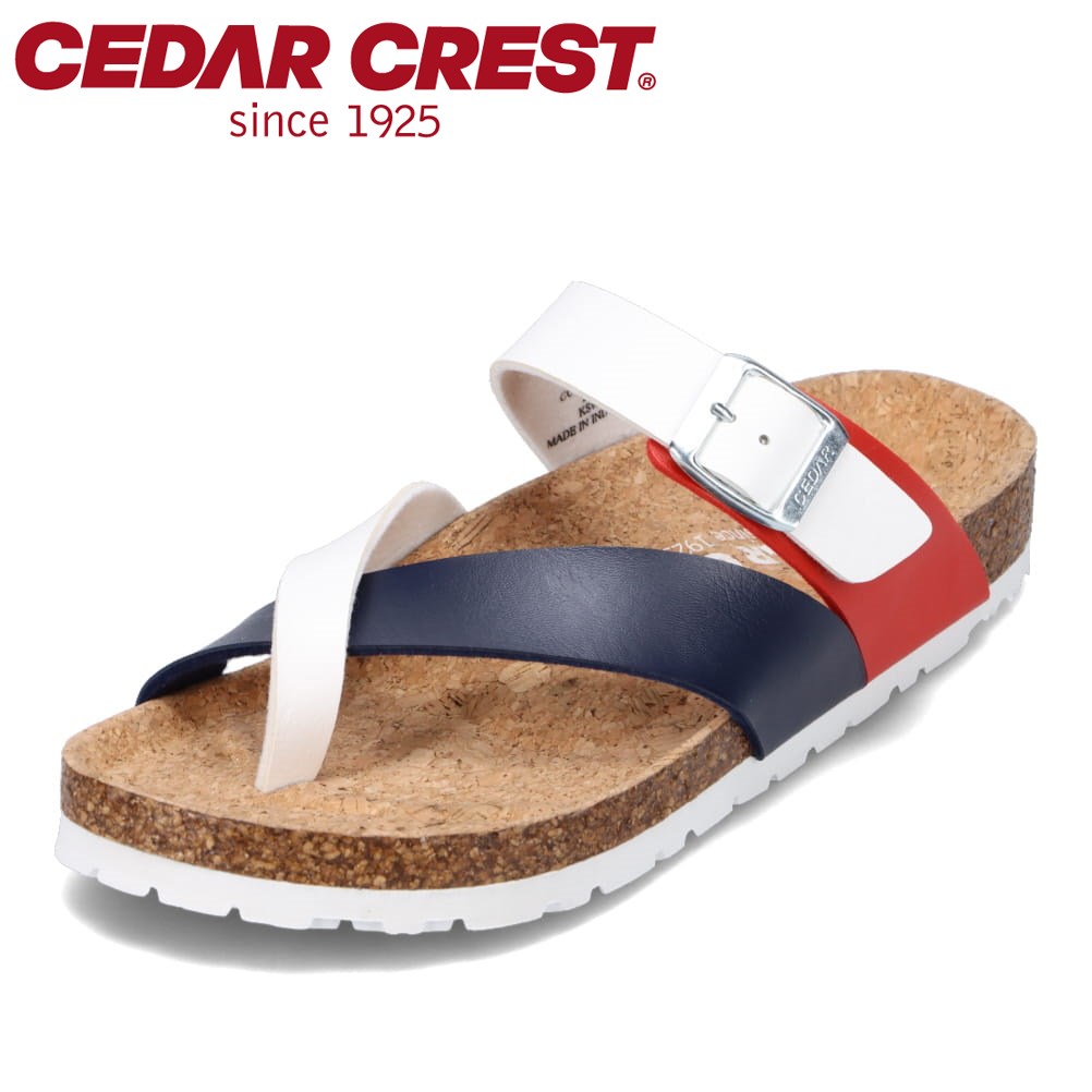 【全品P10倍！9日&10日20:00～4H限定】セダークレスト CEDAR CREST CC-1505 メンズ靴 靴 シューズ 2E相当 サンダル フットベットサンダル シンプル 定番 人気 ブランド トリコロール