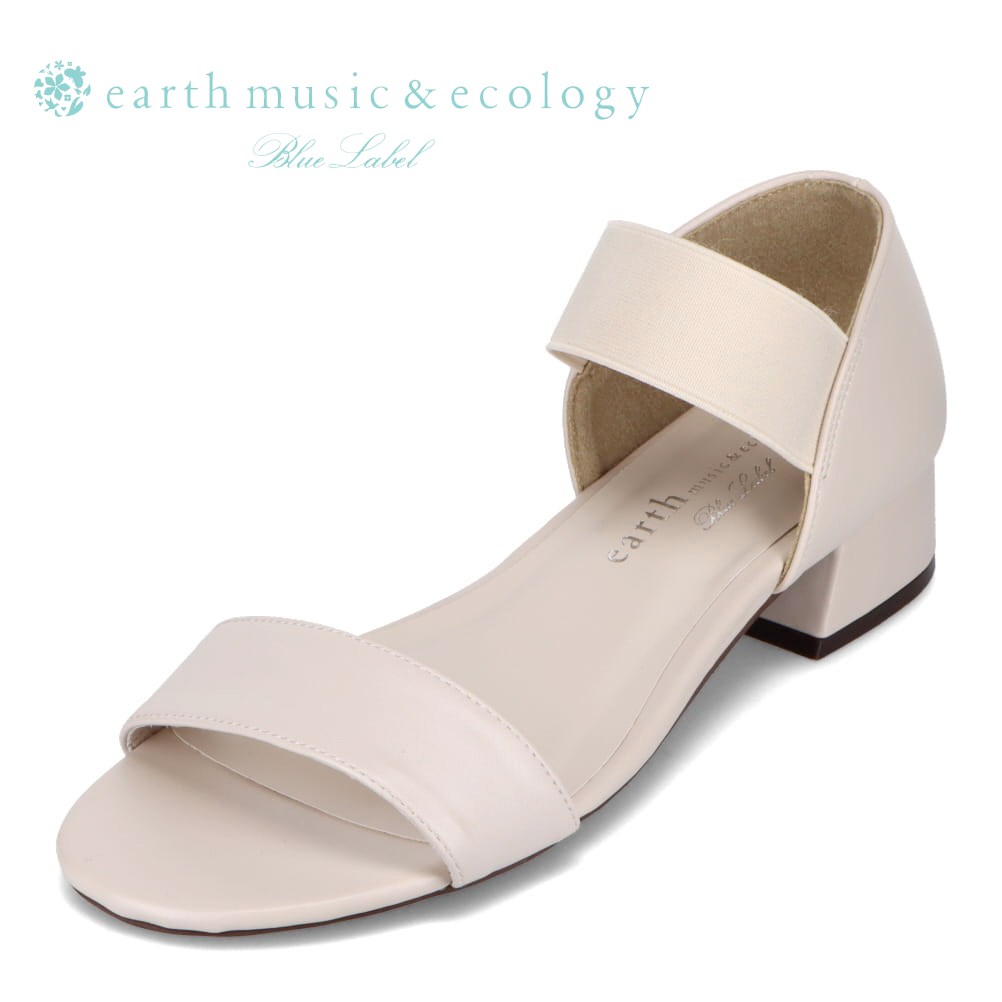 楽天SHOE・PLAZA（シュープラザ）アースミュージックアンドエコロジー earth music&ecology EM-132 レディース靴 靴 シューズ 3E相当 サンダル シンプル ゴム アースカラー 人気 ブランド アイボリー SP