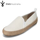 【全品P10倍!4日20:00〜28H限定】エミュー EMU W13015 レディース靴 靴 シューズ 2E相当 スリッポン エスパドリーユ 天然コットン シン...