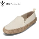 【全品P10倍!4日20:00〜28H限定】エミュー EMU W13015 レディース靴 靴 シューズ 2E相当 スリッポン エスパドリーユ 天然コットン シン...