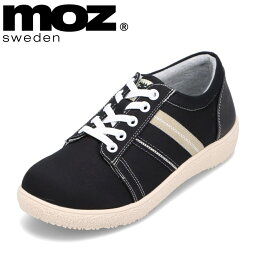 モズ スウェーデン MOZ sweden MOZ-300 レディース靴 靴 シューズ 2E相当 カジュアルスニーカー ローカットスニーカー シンプル おしゃれ 人気 ブランド ブラック SP