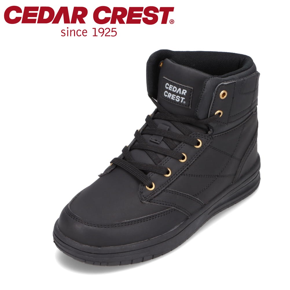 セダークレスト CEDAR CREST CC-9473W レディース靴 靴 シューズ 3E相当 スニーカー コートスニーカー 防水 晴雨兼用 防滑 シンプル ブラック SP