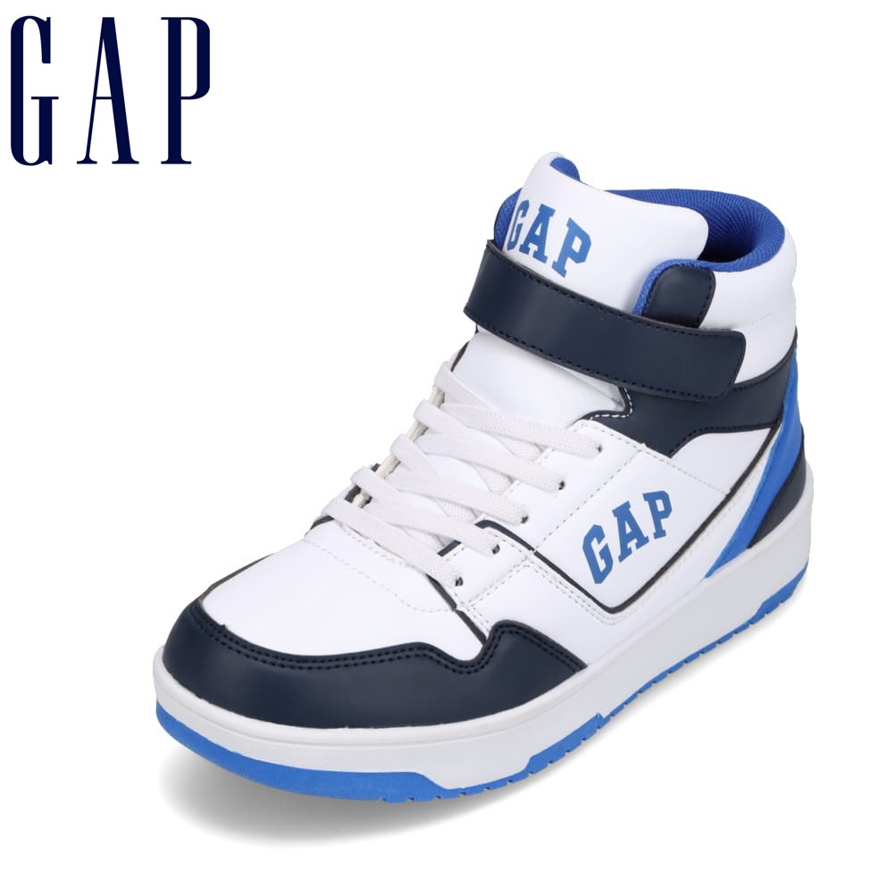 ギャップ GAP GPK22342C キッズ靴 子供靴 靴 シューズ 2E相当 キッズスニーカー ハイカットスニーカー 防水 雨 晴雨兼用 面ファスナー 履きやすい 人気 ブランド ホワイト SP