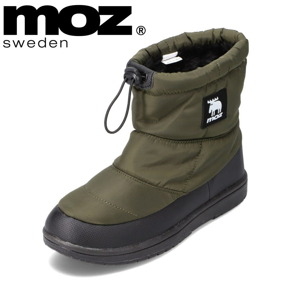 【全品P10倍！9日&10日20:00～4H限定】モズ スウェーデン MOZ sweden MOZ-5800 レディース靴 靴 シューズ 2E相当 ブーツ 防水ブーツ 防寒ブーツ 雨 晴雨兼用 シンプル 定番 人気 ブランド カーキ