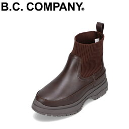 【全品P10倍！9日&10日20:00～4H限定】ビーシーカンパニー B.C.COMPANY BC-30103 レディース靴 靴 シューズ 3E相当 ブーツ ニット 防寒 防水 雨 晴雨兼用 防滑 ダークブラウン