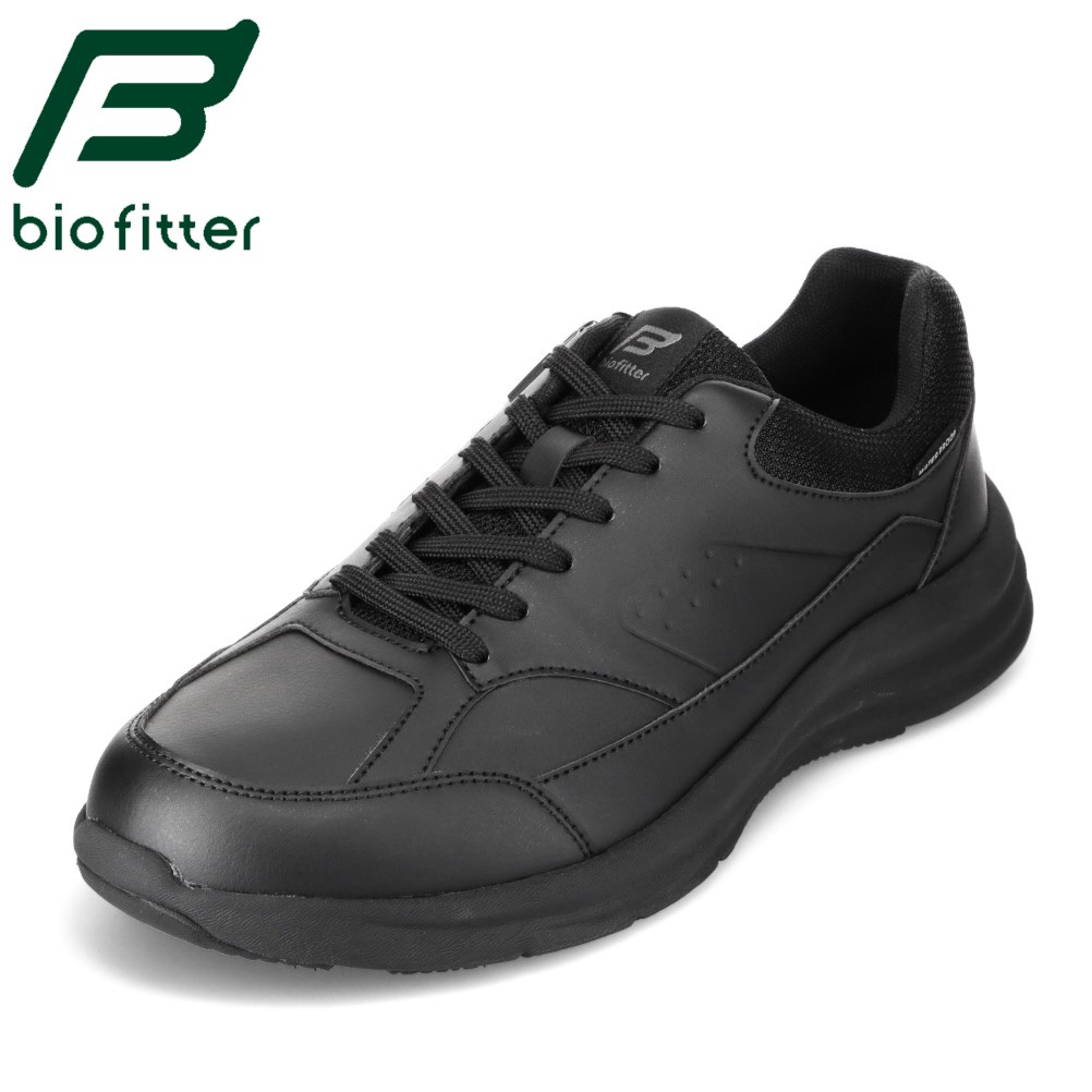 バイオフィッター biofitter BF-1117 メンズ靴 靴 シューズ 4E相当 スニーカー ウォーキングシューズ 防水 雨 ゆったり 4E 抗菌 防臭 反射板 ブラック SP