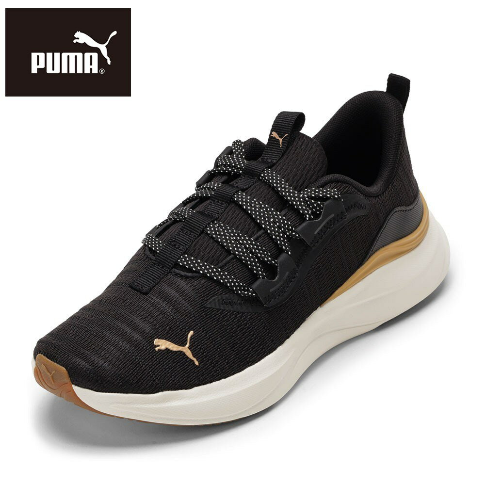 プーマ PUMA 310019.06L レディース靴 靴 シューズ 2E相当 ローカットスニーカー フェミニン SR ハーモニー ウィメンズ 人気 ブランド ブラック×ゴールド SP