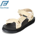 バイオフィッター biofitter BF-9154 キッズ靴 子供靴 靴 シューズ 2E相当 サンダル キッズサンダル スポーツサンダル スポサン つま先ガード 防滑 シンプル ベージュ SP