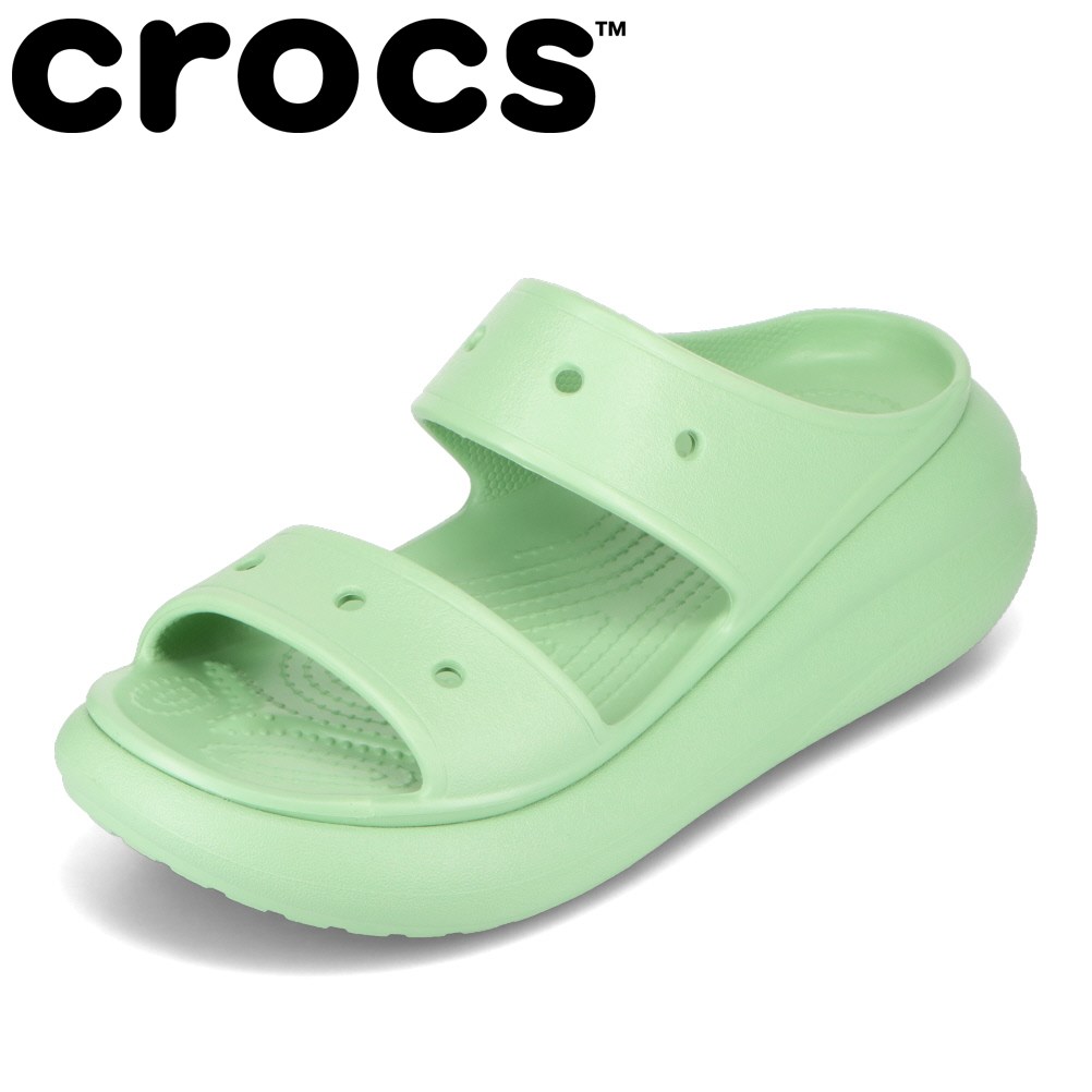 クロックス crocs CR207670.W レディース靴 靴 シューズ 3E相当 サンダル スリッパ 厚底 ボリュームソール クッション性 人気 ブランド グリーン