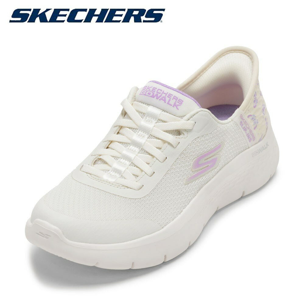 スケッチャーズ SKECHERS 124823 レディース靴 靴 シューズ 2E ローカットスニーカー ウォーキングシューズ GOWALKFLEX-EVA 軽量 軽い クッション性 ストレッチ ホワイト SP