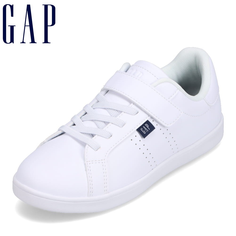 ギャップ GAP GPK12443C キッズ靴 子供靴 靴 シューズ 2E相当 ローカットスニーカー キッズスニーカー 男の子 女の子 コートタイプ シンプル 人気 ブランド ホワイト