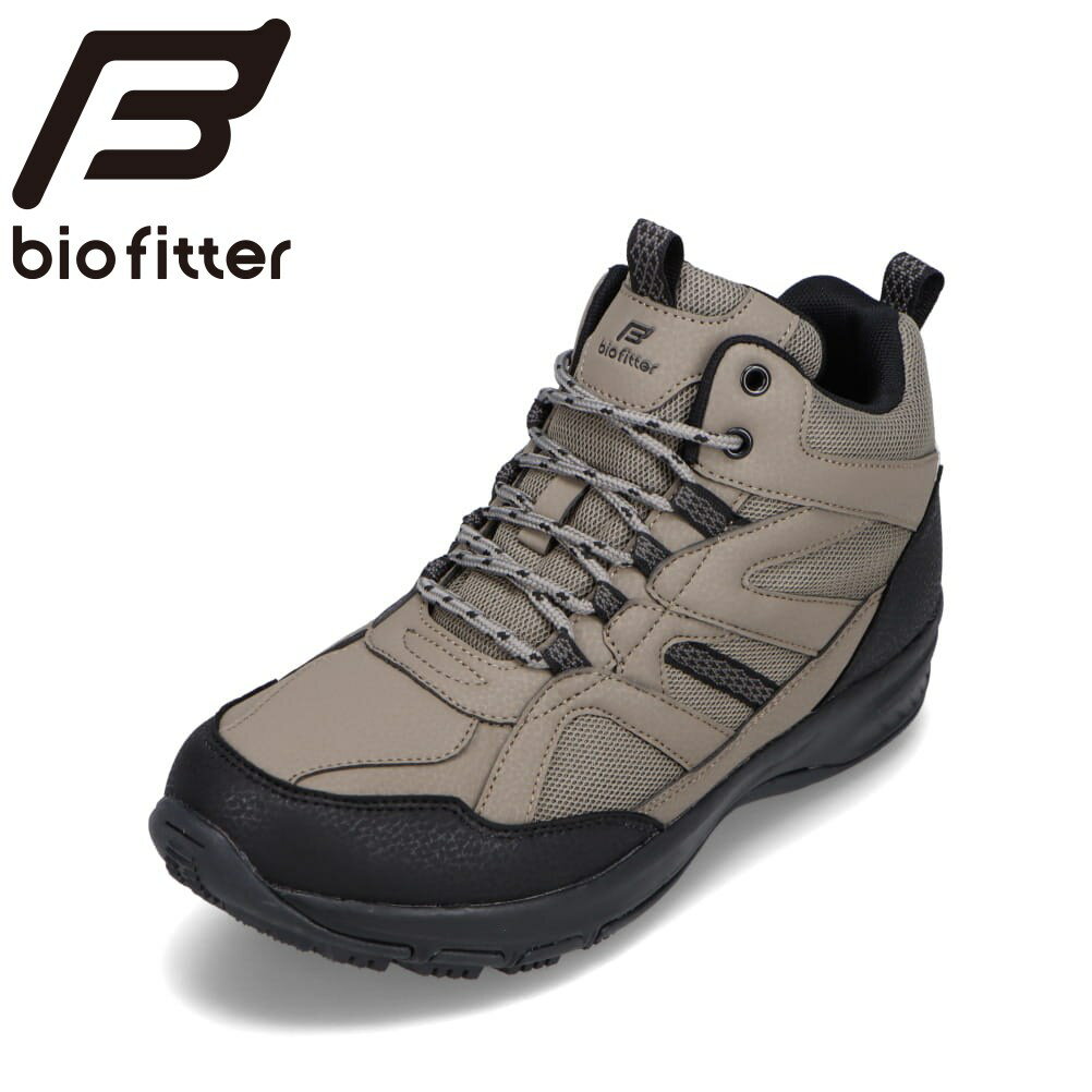バイオフィッター スポーツ biofitter BF-6140 メンズ靴 靴 シューズ 6E相当 スニーカー 防水 防滑 6E 幅広 ゆったり 抗菌 防臭 ミッドカット ハイカット スニーカー アウトドア キャンプ オーク SP