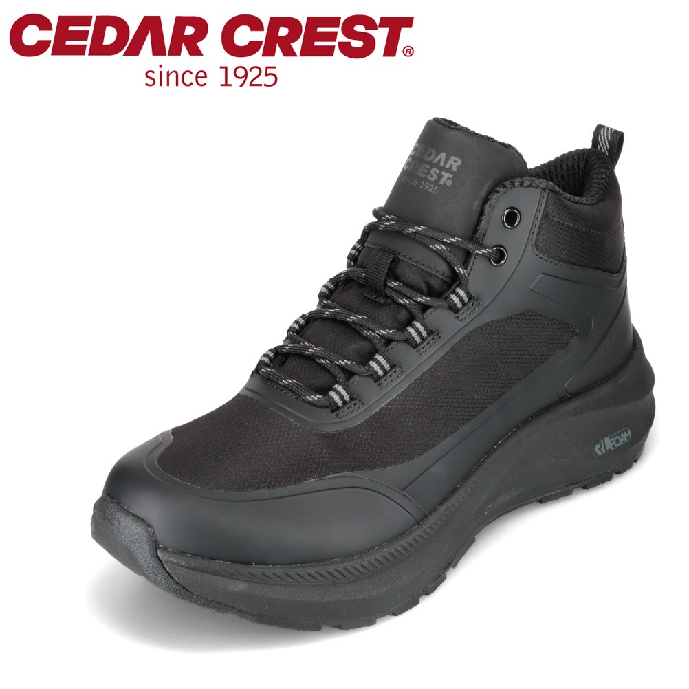 セダークレスト CEDAR CREST CC-9854 メンズ靴 靴 シューズ 2E相当 スニーカー 防水 蒸れない 防滑 透湿 クッション性 反発性 高反発 ローカットスニーカー シンプル ブラック SP