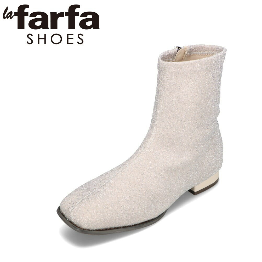 ラ・ファーファ lafarfa LF-5340 レディース靴 靴 シューズ 4E相当 ブーツ ストレッチブーツ ローヒール シンプル カジュアル グレー SP