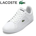 【25日まで毎日4H限定★P10倍】ラコステ LACOSTE 48SMA0113 メンズ靴 靴 シューズ スニーカー ローカット LITE BASE 224 1 SMA レースアップ コートスニーカー ロゴ 人気 ブランド ホワイト×ホワイト SP