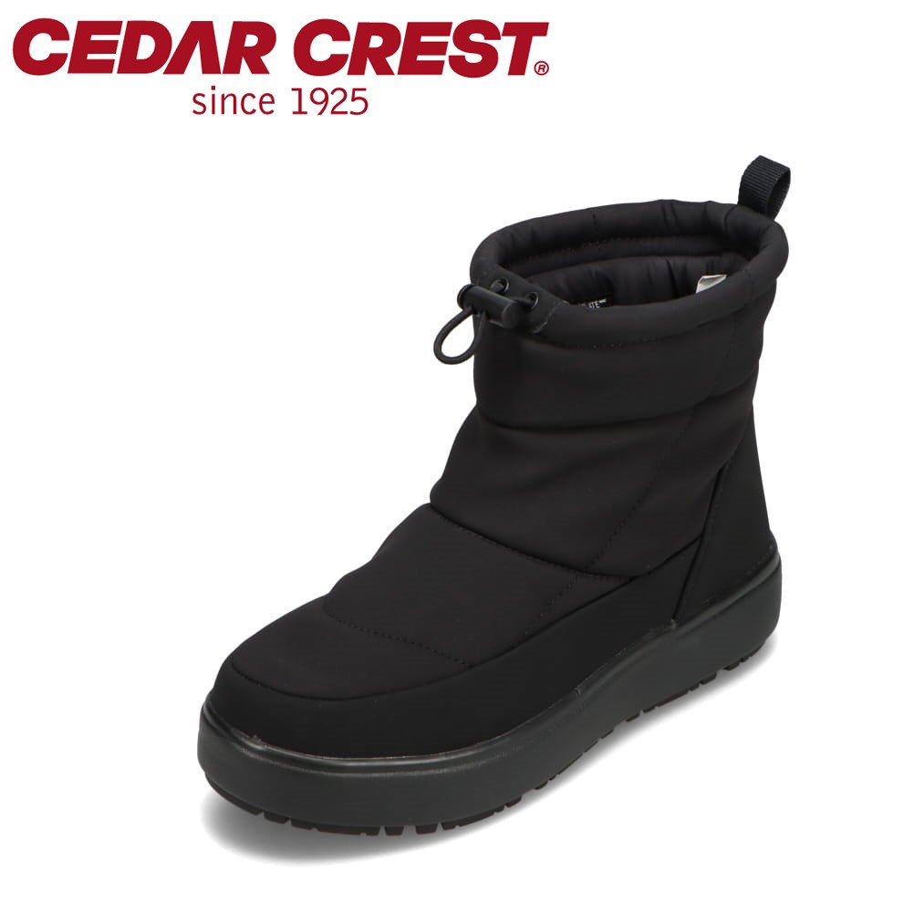 セダークレスト CEDAR CREST CC-9756W レディース靴 靴 シューズ 3E相当 ブーツ スノーブーツ 防水 中綿 カジュアル シンプル ブラック SP