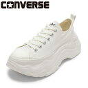 【25日まで毎日4H限定★P10倍】コンバース CONVERSE 31314411M メンズ靴 靴 シューズ 2E スニーカー 厚底 ボリュームソール 軽量 AS CITYHIKE OX キャンバス トレンド ローカットスニーカー 人気 ブランド ホワイト SP