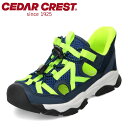 【全品P15倍!15日00:00~24H限定】セダークレスト CEDAR CREST CC-3130 キッズ靴 子供靴 靴 シューズ 2E相当 スニーカー スパットシューズ 手を使わずに履ける ハンズフリー メッシュ 通気性 夏 ローカットスニーカー 運動靴 通学 体育 人気 ブランド ネイビー SP