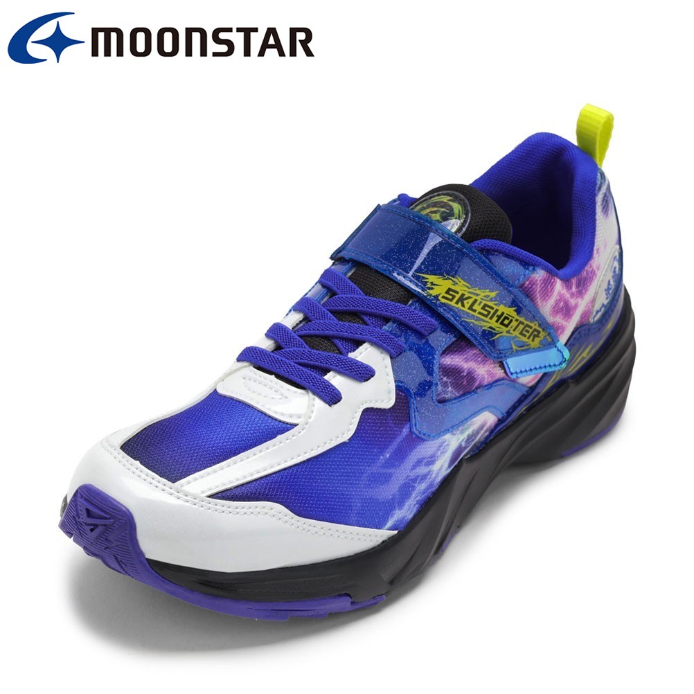 スキルシューター SKLSHOTER SK 0071 キッズ靴 靴 シューズ 2E スニーカー 運動靴 通学 体育 子供靴 男の子 スパイク ゴム紐 面ファスナー 耐摩耗 耐久性 ローカットスニーカー 抗菌 防臭 銀イオン Ag ブルー SP