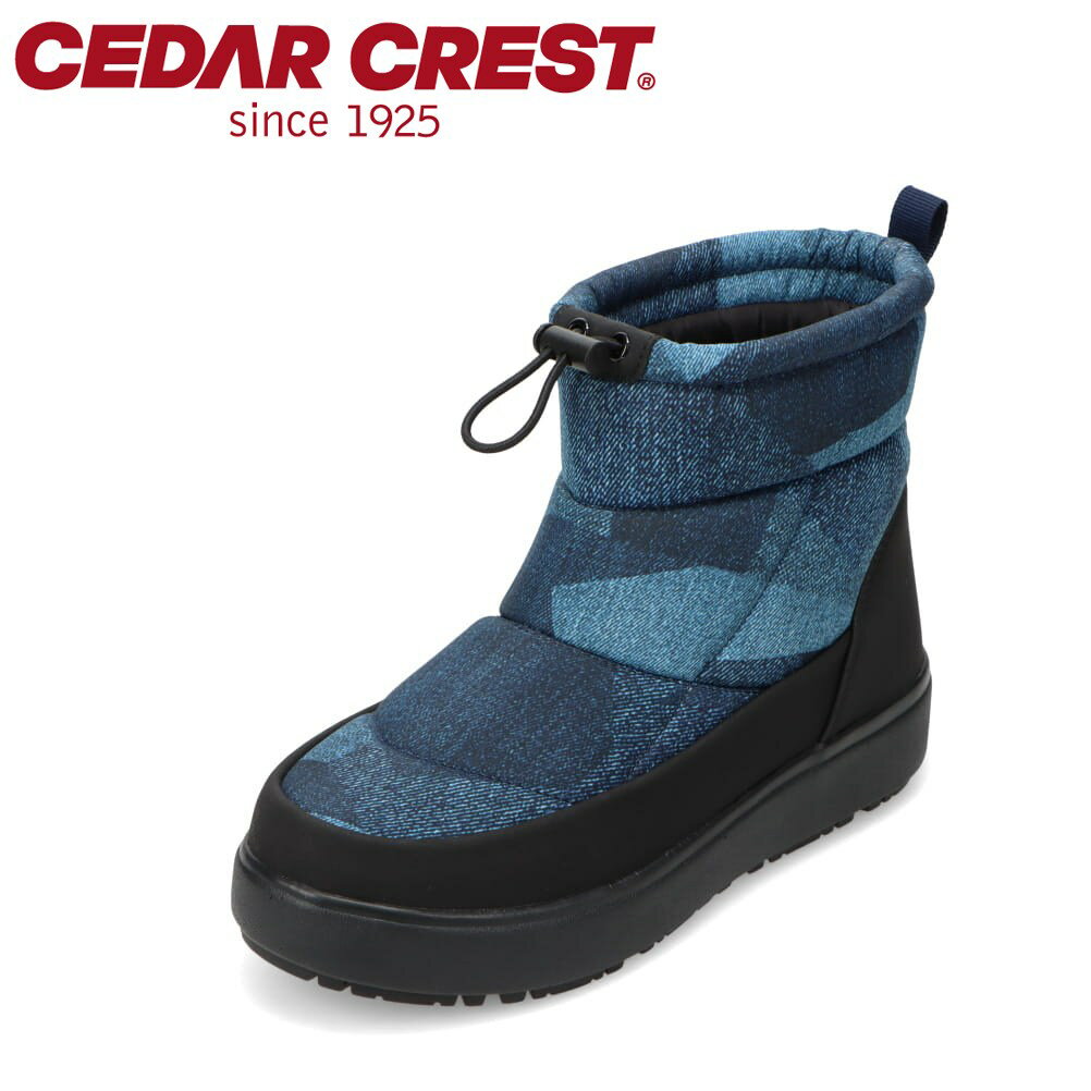 セダークレスト CEDAR CREST CC-9756W レディース靴 靴 シューズ 2E ブーツ 防水 防寒 ダウン ウィンター スノー シューズ 防滑 滑りにくい 中綿 雪 雨 ドローコード シンプル ブルー SP