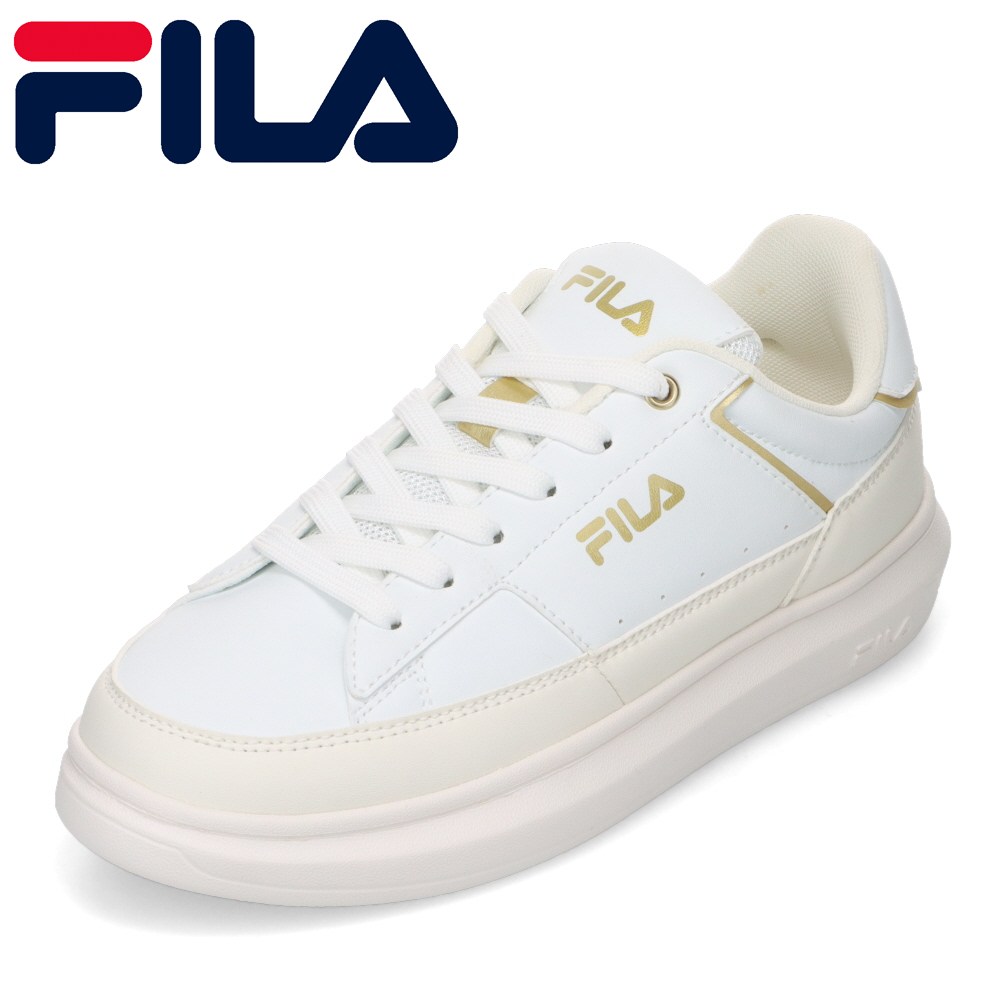 フィラ FILA FC-4227WWHGD レディース靴 靴 シューズ 3E スニーカー コート シューズ Angelo2 ローカットスニーカー シンプル 人気 ブランド ホワイト×ゴールド SP