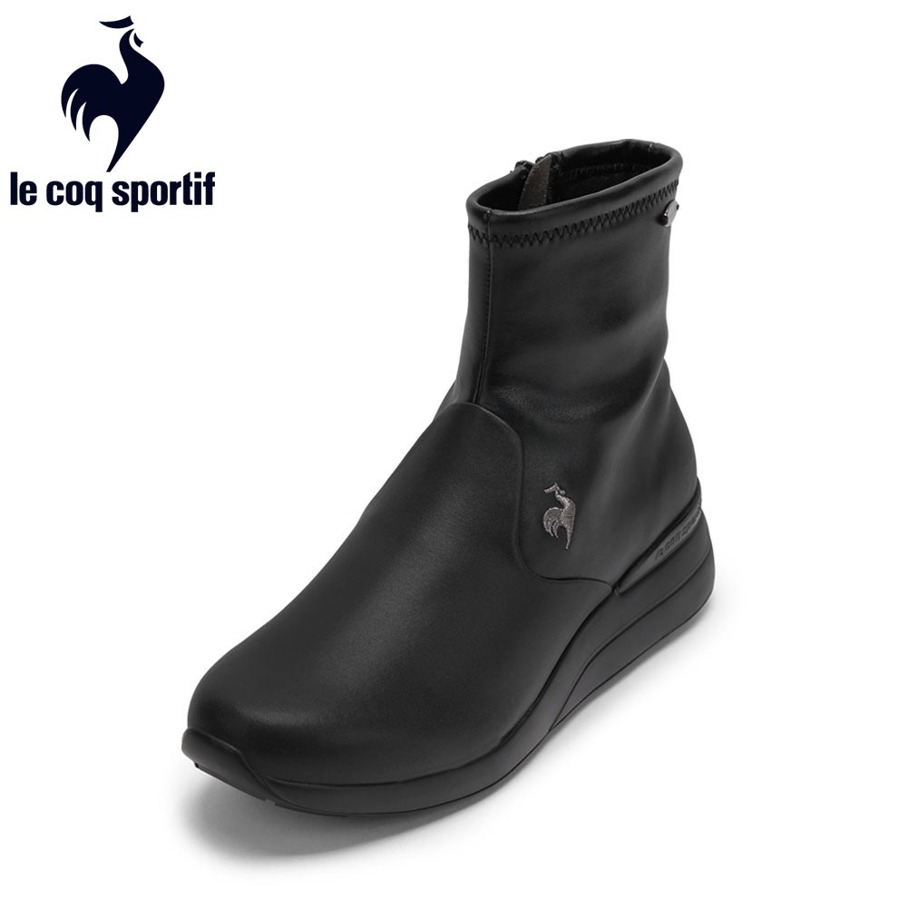 ルコックスポルティフ le coq sportif LU5FBT84LZ レディース靴 靴 シューズ 2E相当 ブーツ ショート 防水 防寒 軽量 滑りにくい 防滑 発熱 蓄熱 LCS アンジェ II 消臭 伸縮性 人気 ブランド ブラック×ブラック SP