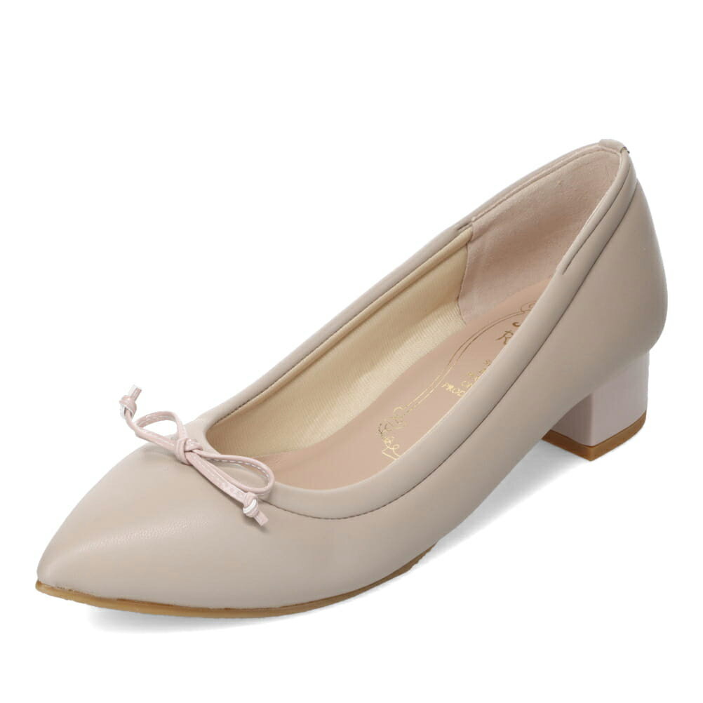 メタルルージュ Metal Rouge MR3020 レディース靴 靴 シューズ 2E相当 パンプス ローヒール 通勤 オフィス ビジネス 結婚式 パーティー フォーマル オケージョン 歩きやすい 疲れにくい ポインテッドトゥ チャンキーヒール リボン シンプル オーク SP