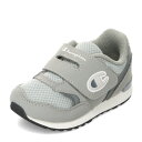 チャンピオン Champion KE75404 キッズ靴 子供靴 靴 シューズ スニーカー キッズ 運動靴 通学 通園 軽量 子供靴 メッシュ 通気性 クッション性 面ファスナー ローカットスニーカー 屈曲性 グリップ性 グレー SP