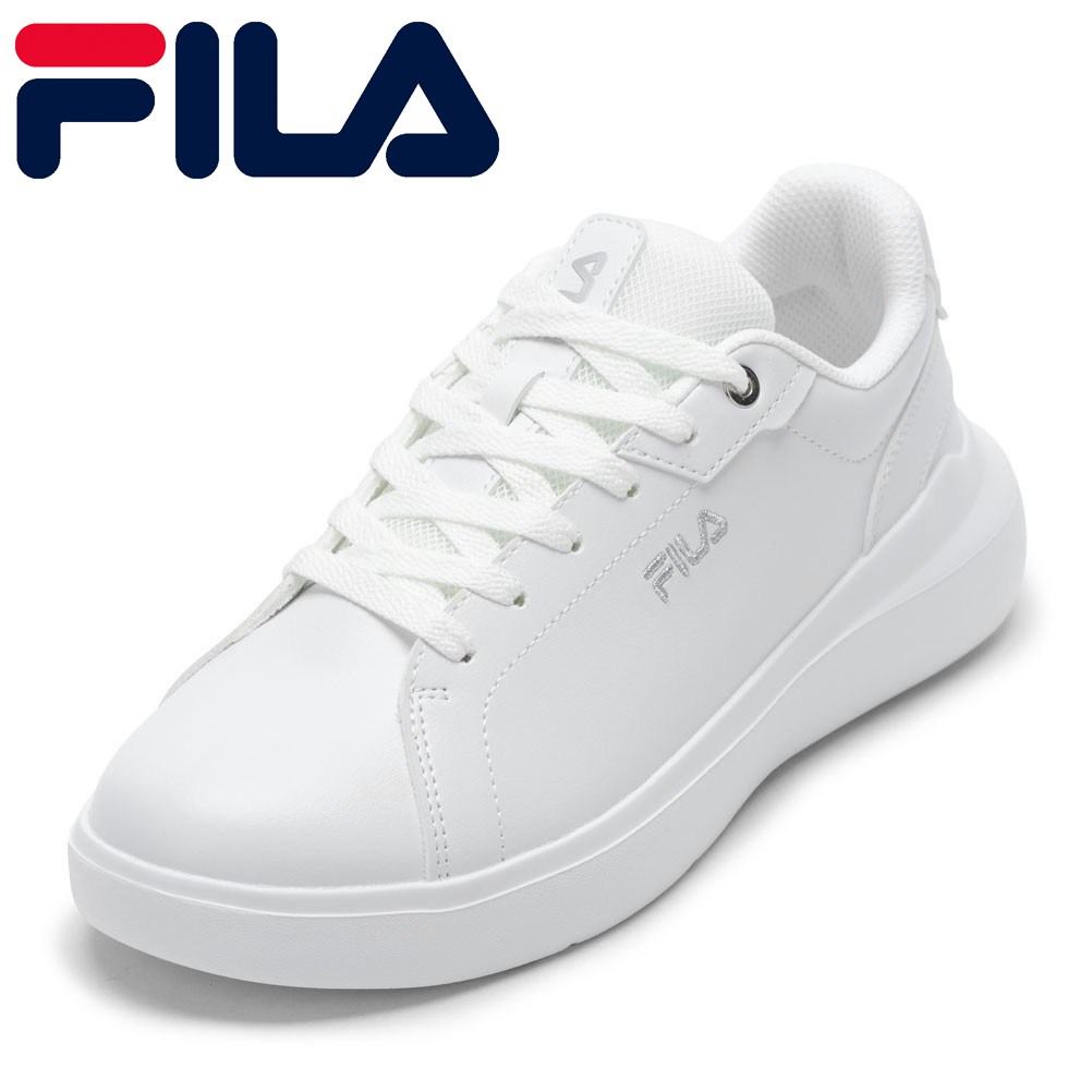 フィラ FILA FC-4262WHTSIV メンズ靴 靴 シューズ 2E Volo ヴォーロ スニーカー ローカット コートシューズ コートスニーカー 紐靴 レースアップ シンプル 人気 ブランド ホワイト×シルバー SP
