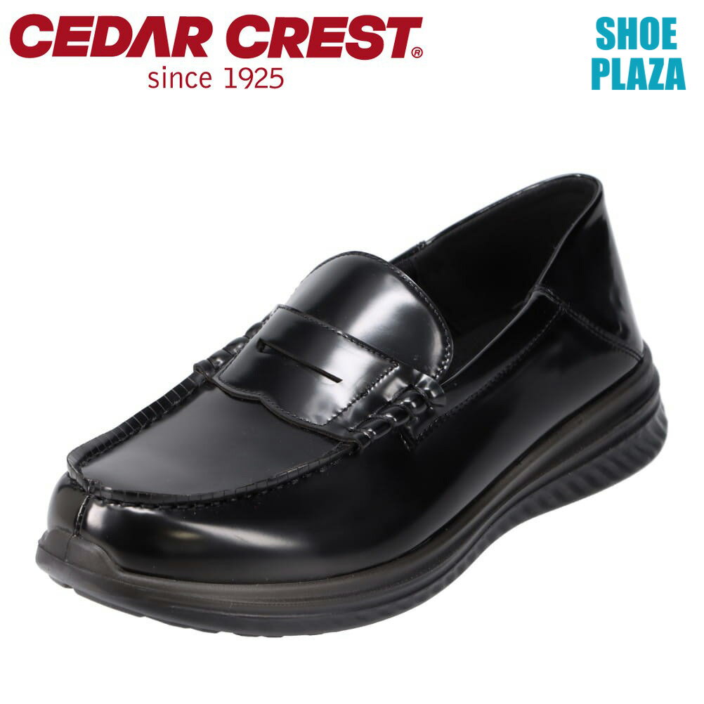 セダークレスト CEDAR CREST CC-1304 メンズ靴 靴 シューズ 3E相当 コインローファー 洗える ウォッシャブル 清潔 学生 通学 学校 オフィス 通勤 通学 ブラック SP