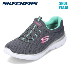 スケッチャーズ SKECHERS 12980 レディース靴 靴 シューズ 3E相当 スニーカー トレーニングシューズ 柔らかい ニット バンジーコード ステッチ スリッポン 人気 ブランド グレー SP