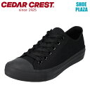 セダークレスト CEDAR CREST CC-9408 メンズ靴 靴 シューズ 3E相当 スニーカー ローカット 定番 シンプル eco エコ SDGs ブラック×ブラック SP