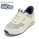 【10%OFFクーポン】スケッチャーズ SKECHERS 183898W メンズ靴 靴 シューズ 4E スニーカー スリップインズ ローカットスニーカー UNO-WAGARA-HAPPI 通気性 クッション性 エアソール フィット 4E 幅広 人気 ブランド オフホワイト SP