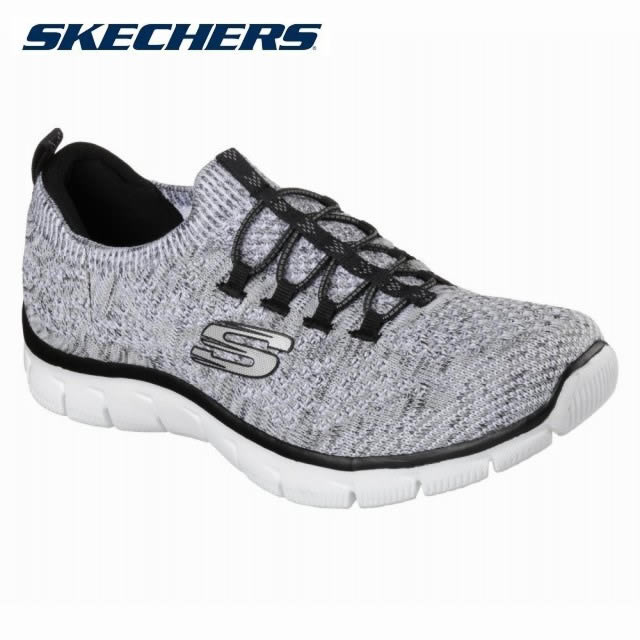 [スケッチャーズ] SKECHERS 12418 レディース | ウォーキングシューズ | EMPIRE | カジュアル スニーカー ローカット | スポーツ ジム | グレー TSRC