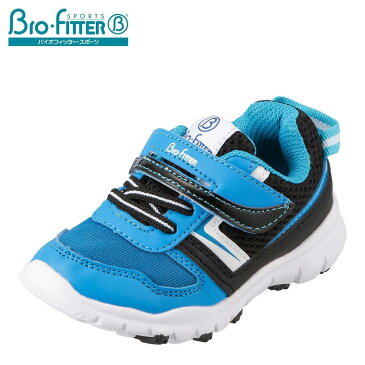 バイオフィッター Bio Fitter スニーカー BF-638 キッズ 靴 シューズ 2E相当 ランニングシューズ キッズスニーカー 男の子 子供靴 軽量 抗菌 防臭 スポーツ 運動 体育 ブルー TSRC