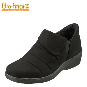 バイオフィッター レディース Bio Fitter スリッポン BFL-3012 レディース 靴 シューズ 3E相当 スリッポン 防水 ローカット カジュアル 滑りにくい 保温 あったか 履きやすい 幅広 ゆったり ブラック×スエード TSRC