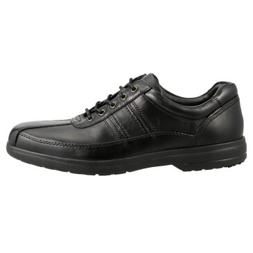 フレッシュゴルフ Fresh Golf コンフォートシューズ FG734 メンズ靴 靴 シューズ 4E相当 カジュアルシューズ 本革 軽量 幅広 ローカット レースアップ 小さいサイズ対応 24.5cm ブラック TSRC