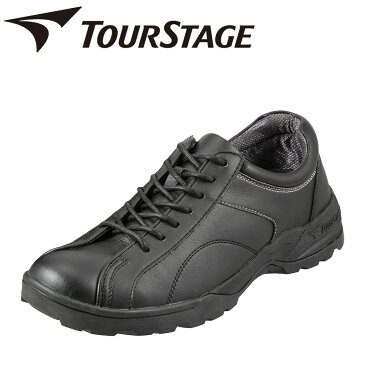 ツアーステージ TOURSTAGE スニーカー TS17002 メンズ靴 靴 シューズ 3E相当 ローカットスニーカー カジュアルシューズ レースアップ 幅広 ゆったり ブラック TSRC