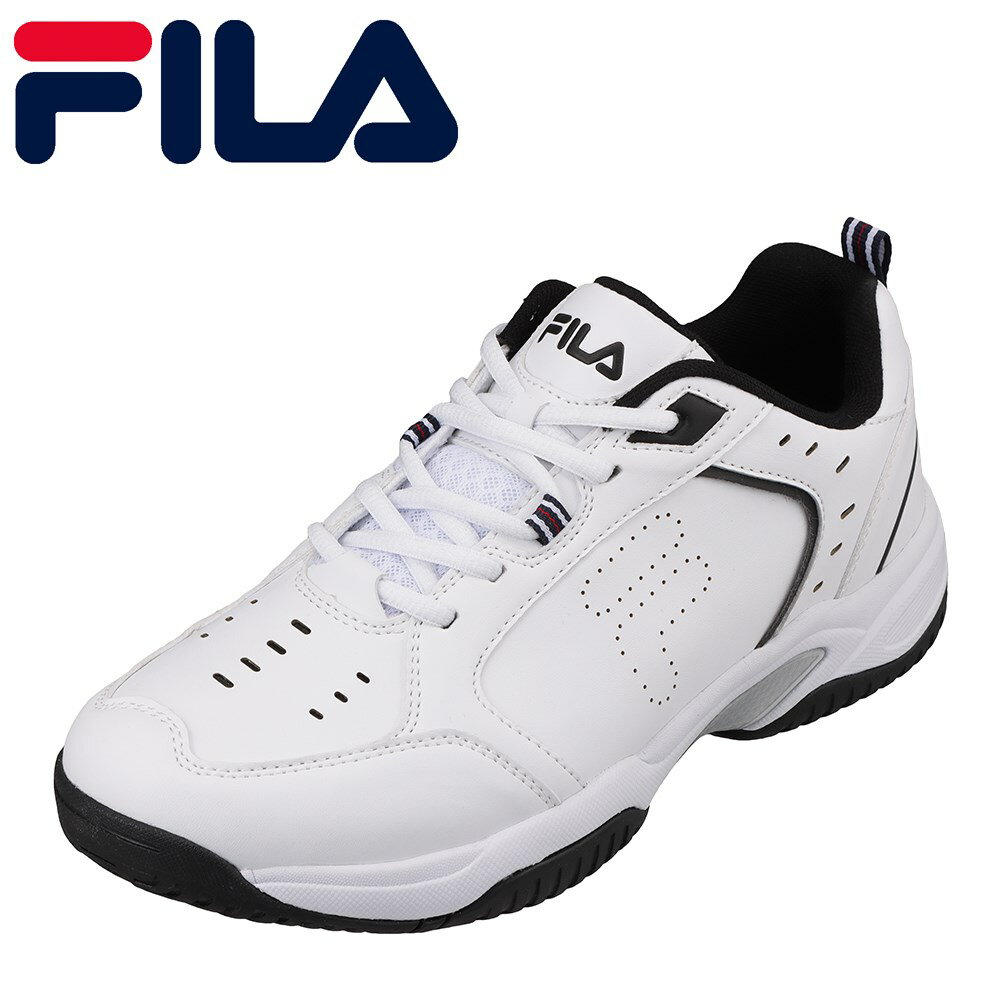 フィラ FILA FC-4209 メンズ靴 靴 シューズ 2E相当 テニス スニーカー 通気性 快適 当店限定 オリジナル 大きいサイズ対応 ホワイト×ブラック TSRC