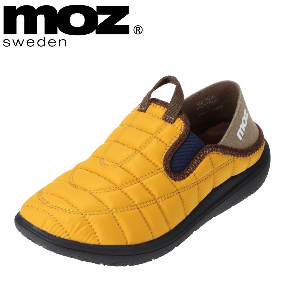 モズ スウェーデン MOZ sweden MOZ-7030 レディース靴 靴 シューズ 2E相当 スニーカー モック スリッポン楽 2WAY かかと 踏める アウトドア キャンプ マスタード TSRC