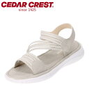 セダークレスト CEDAR CREST CC-2908 レディース靴 靴 シューズ 3E相当 サンダル ゴム紐 履きやすい フィット感 歩きやすい スポーツサンダル スポサン グレー TSRC 新生活