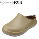 バイソールホーン bi×sole HOON FR0116 メンズ靴 靴 シューズ 2E相当 サボサンダル スリッポンタイプ 防水 雨の日 晴雨兼用 軽量 軽い ボア 暖かい 冬 アウトドア キャンプ バーベキュー スリッパ ルームシューズ ベージュ TSRC