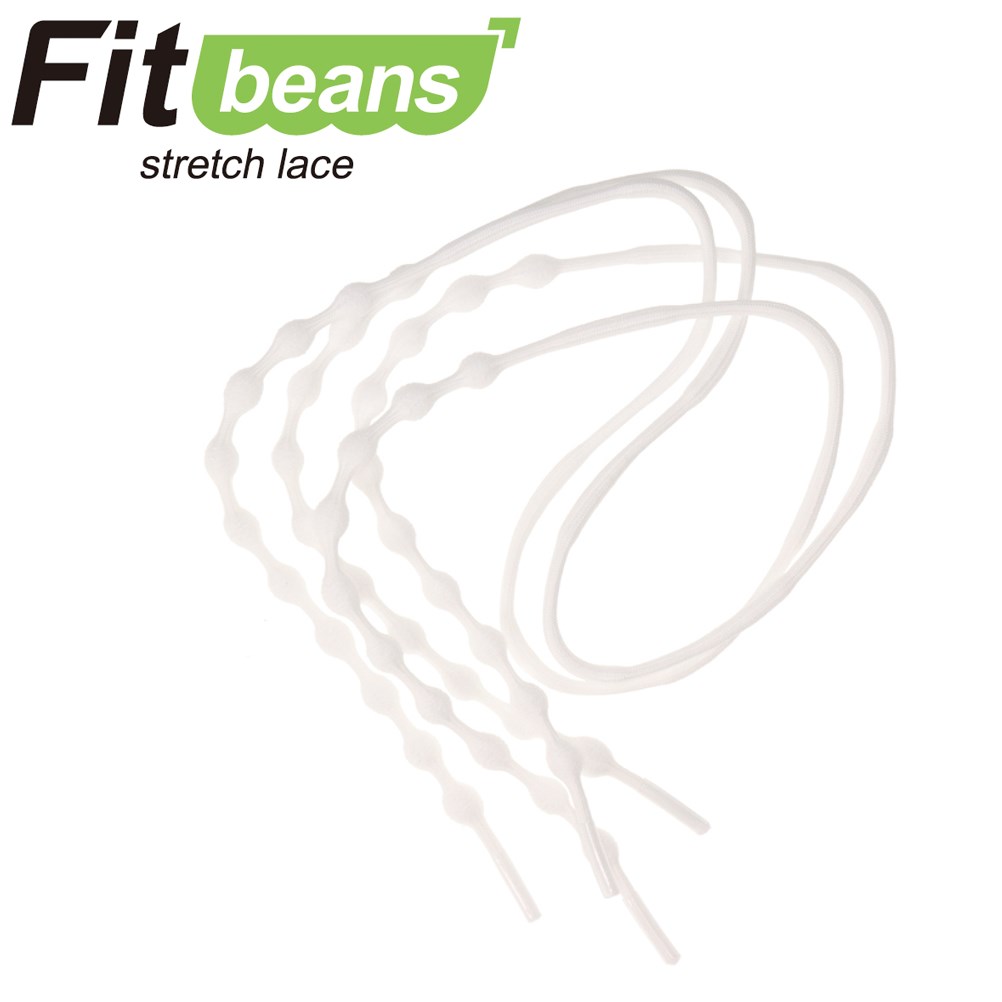 【全品P10倍！4日&5日20:00～4H限定】フィットビーンズ Fitbeans FBS-P1065 靴 シューズ 結ばない 靴ひも シューレース 動きやすい 履きやすい フィット 靴紐 おしゃれ カラフル スポーツ ランニング ウォーキング ジム ゴルフ 運動 ホワイト TSRC