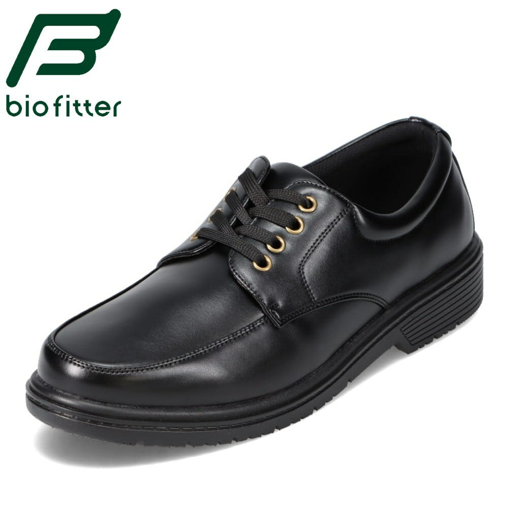 バイオフィッター biofitter BF3412 メンズ靴 靴 シューズ 4E相当 ローカットスニーカー カジュアルシューズ ストレッチ 履きやすい 幅広 ゆったり シンプル 黒 ビジカジ ブラック TSRC