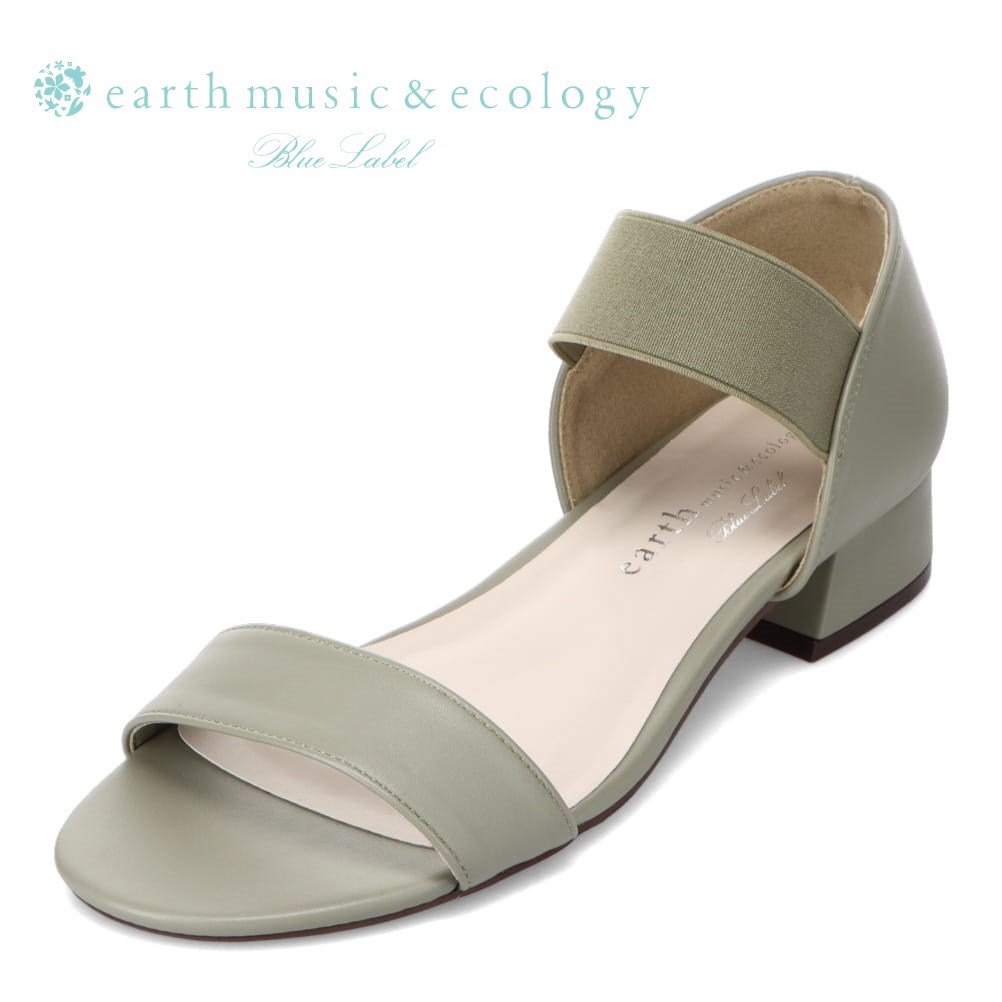 アースミュージックアンドエコロジー earth music ecology EM-132 レディース靴 靴 シューズ 3E相当 サンダル シンプル ゴム アースカラー 人気 ブランド カーキ TSRC