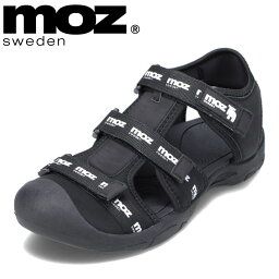 モズ スウェーデン MOZ sweden MOZ-290 レディース靴 靴 シューズ 2E相当 サンダル スポーツサンダル アウトドア トレンド ロゴ 人気 ブランド ブラック TSRC