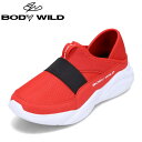 ボディワイルド BODY WILD BMH1541 メンズ靴 靴 シューズ 3E相当 スニーカー 2WAY キックバック 軽量 軽い シンプル 定番 人気 レッ...