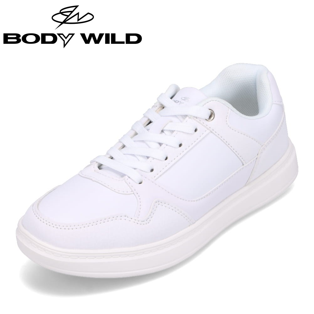 ボディワイルド BODY WILD BLS5593 レディース靴 靴 シューズ 3E相当 スニーカー 軽量 軽い スポーツ シンプル 人気 ブランド ホワイト TSRC