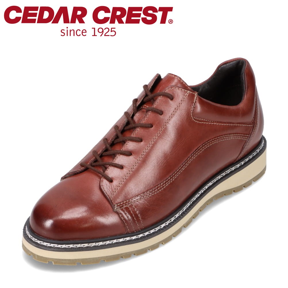 セダークレスト CEDAR CREST CC-1551 メンズ靴 靴 シューズ 3E相当 カジュアルシューズ レザーシューズ 革靴 撥水 晴雨兼用 エコ シンプル 定番 ワイン TSRC